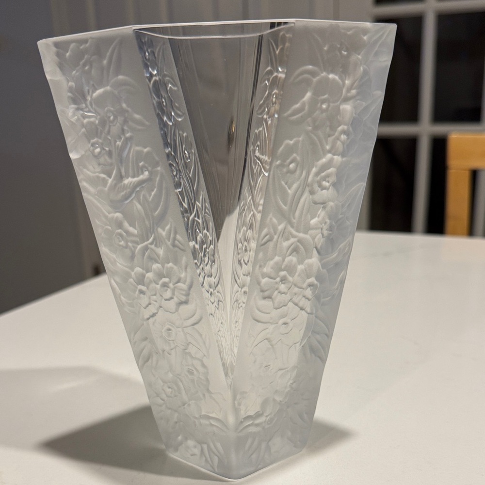 Dior Crystal Floral Embossed Vase